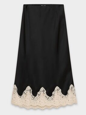 Aritzia Wilfred Henrietta Satin Midi Skirt